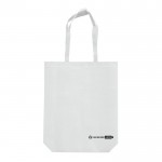 Borsa grande ecologica in rPET da 100 g/m² che supporta fino a 3kg color bianco seconda vista