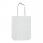 Borsa grande ecologica in rPET da 100 g/m² che supporta fino a 3kg color bianco terza vista