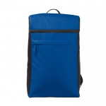 Zaino termico rettangolare con tasca sul davanti e ampio scomparto 18l color blu seconda vista