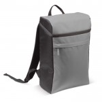 Zaino termico rettangolare con tasca sul davanti e ampio scomparto 18l color grigio scuro