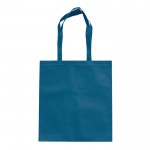 Shopper ecologica in rPET 100 g/m² con manici corti coordinati color blu scuro terza vista