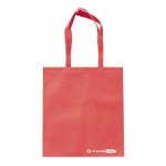 Shopper ecologica in rPET 100 g/m² con manici corti coordinati color rosso seconda vista