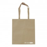 Shopper ecologica in rPET 100 g/m² con manici corti coordinati color beige seconda vista