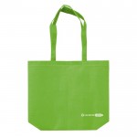 Borsa ecologica in rPET 100 g/m² con manici lunghi e soffietto color lime seconda vista