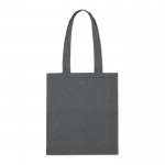 Shopper con manici lunghi in cotone riciclato e poliestere 140g/m² color grigio seconda vista