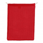 Sacchetto di cotone 140g/m² OEKO-TEX per frutta e verdura 30x40 cm color rosso