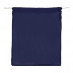 Sacchetto di cotone 140g/m² OEKO-TEX per frutta e verdura 40x45 cm color blu scuro