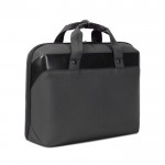 Borsa in r-PET con tracolla regolabile e tasca imbottita per pc 17” color nero