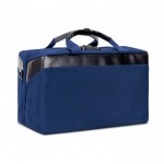 Borsone da viaggio in rPET con doppio scomparto per vestiti 23L color blu