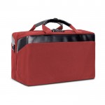 Borsone da viaggio in rPET con doppio scomparto per vestiti 23L color rosso