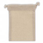 Sacchetto in cotone 140g/m² certificato OEKO-TEX® 10x14cm color beige