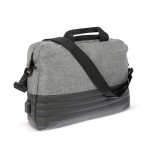 Borsa in rPET con cerniere nascoste e tasca per pc e tablet da 15'' color grigio