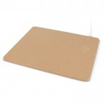 Tappetino per mouse in carta riciclata con caricatore wireless color naturale