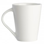 Mug in porcellana dalla forma conica con manico triangolare 270ml color bianco seconda vista