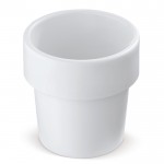 Tazza realizzata con una bioplastica con canna da zucchero 240ml color bianco