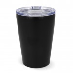 Tazza termica a doppia parete in acciaio con interno in ceramica 300ml color nero