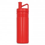 Borraccia sportiva in plastica con tappo ergonomico con bocchino 500ml color rosso