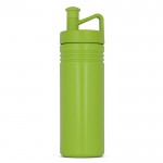 Borraccia sportiva in plastica con tappo ergonomico con bocchino 500ml color lime