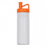 Borraccia sportiva in plastica con tappo ergonomico con bocchino 500ml color arancione