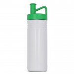 Borraccia sportiva in plastica con tappo ergonomico con bocchino 500ml color verde