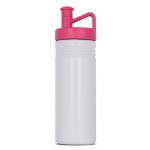 Borraccia sportiva in plastica con tappo ergonomico con bocchino 500ml color rosa