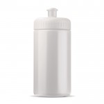 Borraccia sportiva realizzata con una bioplastica BPA free 500ml color bianco