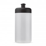 Borraccia sportiva realizzata con una bioplastica BPA free 500ml color nero trasparente