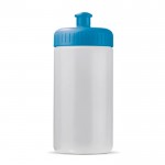 Borraccia sportiva realizzata con una bioplastica BPA free 500ml color azzurro trasparente