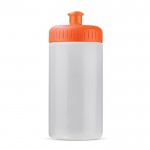 Borraccia sportiva realizzata con una bioplastica BPA free 500ml color arancione trasparente