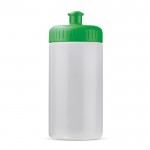 Borraccia sportiva realizzata con una bioplastica BPA free 500ml color verde trasparente