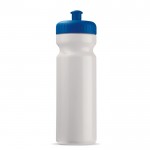 Borraccia sportiva realizzata con una bioplastica BPA free 750ml color bianco/blu