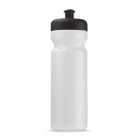 Borraccia sportiva realizzata con una bioplastica BPA free 750ml color nero trasparente