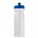 Borraccia sportiva realizzata con una bioplastica BPA free 750ml color blu trasparente