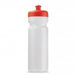 Borraccia sportiva realizzata con una bioplastica BPA free 750ml color rosso trasparente