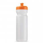 Borraccia sportiva realizzata con una bioplastica BPA free 750ml color arancione trasparente