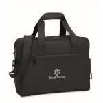 Borsa da lavoro con scomparto per pc da 15'' e fascia per trolley color nero vista principale