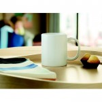 Tazza in ceramica bianca con rivestimento per sublimazione 300ml color bianco