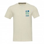 T-shirt unisex in cotone e poliestere riciclato 160 g/m² Elevate NXT vista area di stampa