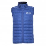 Gilet da uomo isolante in poliestere con effetto piuma 290 g/m² Roly vista area di stampa