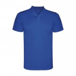 Polo tecnica da uomo in piqué di poliestere da 150 g/m² Roly color blu reale