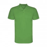 Polo tecnica da uomo in piqué di poliestere da 150 g/m² Roly color verde mela