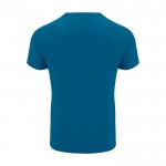 T-shirt tecnica da uomo in 100% poliestere da 135 g/m² Roly color blu scuro seconda vista posteriore