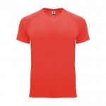 T-shirt tecnica da uomo in 100% poliestere da 135 g/m² Roly color corallo