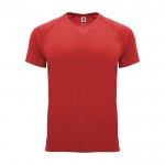 T-shirt tecnica da uomo in 100% poliestere da 135 g/m² Roly color rosso