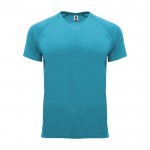 T-shirt tecnica da uomo in 100% poliestere da 135 g/m² Roly color turchese