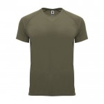 T-shirt tecnica da uomo in 100% poliestere da 135 g/m² Roly color verde militare