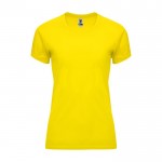 T-shirt tecnica da donna in 100% poliestere da 135 g/m² Roly color giallo