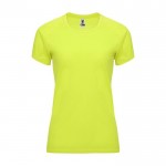 T-shirt tecnica da donna in 100% poliestere da 135 g/m² Roly color giallo fluorescente