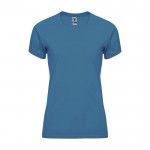 T-shirt tecnica da donna in 100% poliestere da 135 g/m² Roly color blu scuro