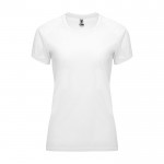 T-shirt tecnica da donna in 100% poliestere da 135 g/m² Roly color bianco